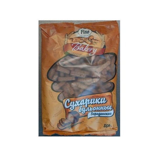 Сухари Fine Bakery бульонные бородинские 350 г