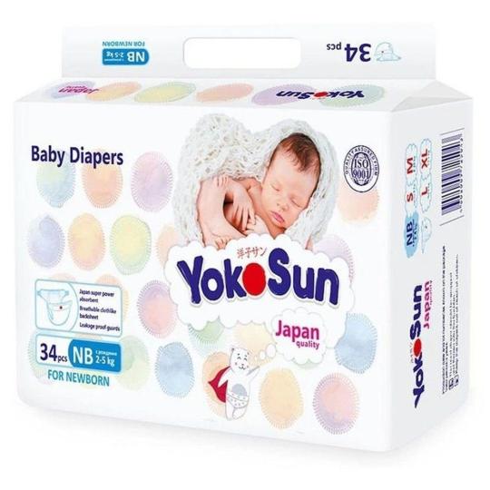 ПОДГУЗНИКИ YOKOSUN COMFORT NB 34 2-5КГ