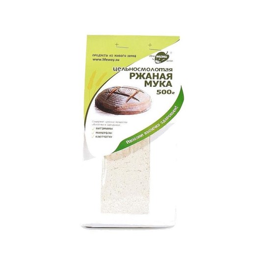 Мука Образ Жизни ржаная цельносмолотая 500 г 