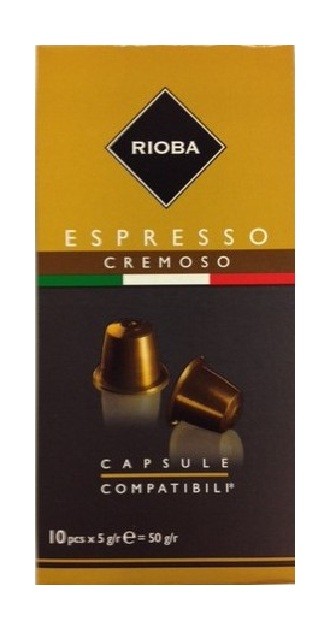 Кофе в капсулах Rioba Espresso cremoso, 10 капсулX5 гр