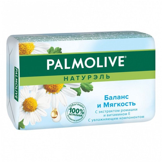 Palmolive Натурэль Баланс и Мягкость туалетное мыло с экстрактом ромашки и витамином Е, 90 г