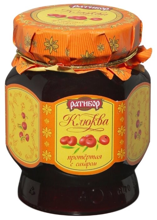 Клюква Ратибор протертая с сахаром 365 г