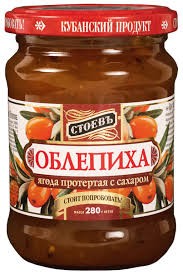 СТОЕВЪ ягода с сахаром;  облепиха 280 гр
