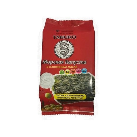 МОРСКАЯ КАПУСТА В ОЛИВКОВОМ МАСЛЕ ТАНУКО 4,5ГР