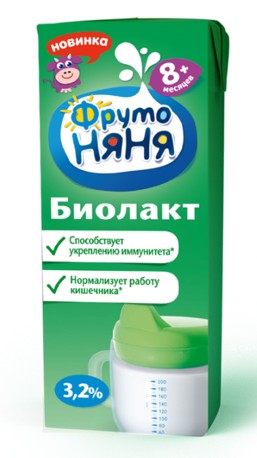 200Г БИОЛАКТ ФРУТОНЯНЯ 3,2%