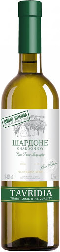 Вино белое Tavridia Шардоне полусладкое 0,75 л (Россия)