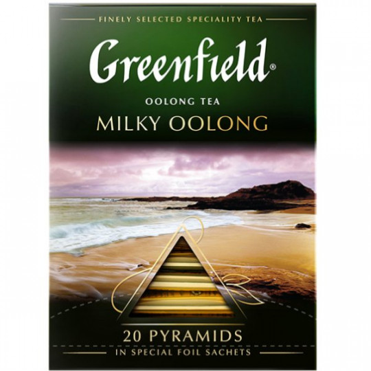 GREENFIELD| чай зеленый "MILKY OOLONG"   в пирамидках , 20 штук