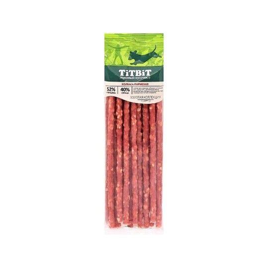 КОЛБАСА Д/СОБАК TITBIT ЗОЛОТАЯ КОЛЛЕКЦИЯ ПАРМСКАЯ 80ГР