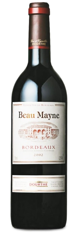 Вино Dourthe Beau Mayne Bordeaux AOC Merlot-Cabernet Sauvignon красное 13% 0,75 л (Франция)