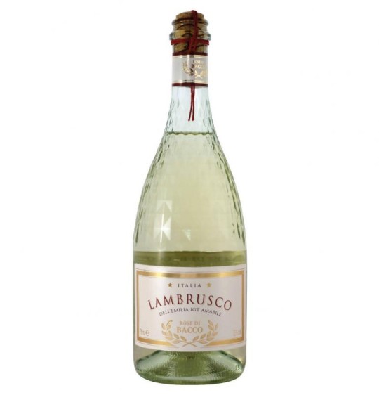 Lambrusco вино игристое белое полусладкое Rose Di Bacco Bianco 0,75 л.