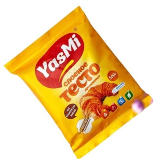 СЛОЁНОЕ ТЕСТО YASMI БЕЗДРОЖЖЕВОЕ 500ГР