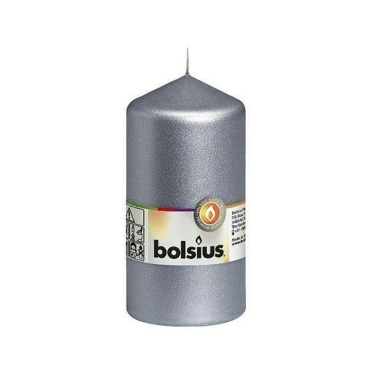 Свеча Bolsius Pillar Серебро 130/68