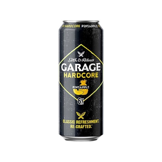 ПИВНОЙ НАПИТОК SETH&RILEY'S GARAGE HARDCORE PINEAPPLE 6% 0,45Л Ж/Б