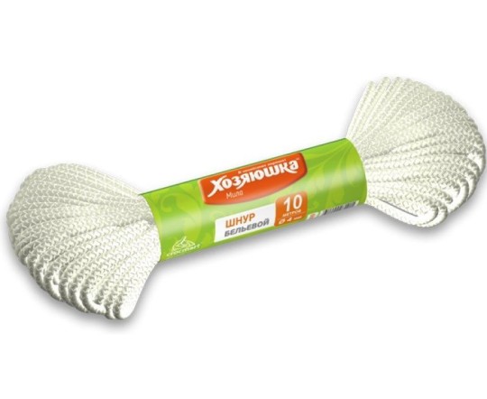  Шнур для белья Хозяюшка Мила d-4 мм L-10 м