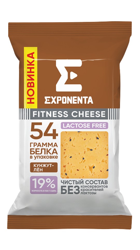 СЫР EXPONENTA ФИТНЕС ЧИЗ С КУНЖУТОМ И ЛЬНОМ 180ГР