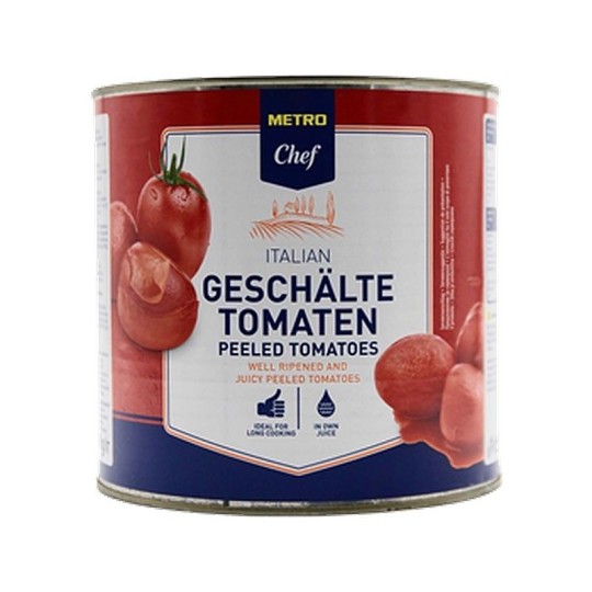 2,5КГ ТОМАТЫ ОЧИЩЕН METRO CHEF