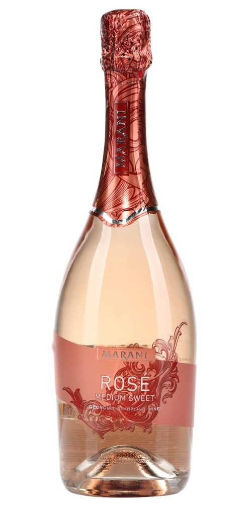 Вино игристое розовое полусладкое Marani Rose Medium Sweet 11,5% 0,75 л (Грузия)
