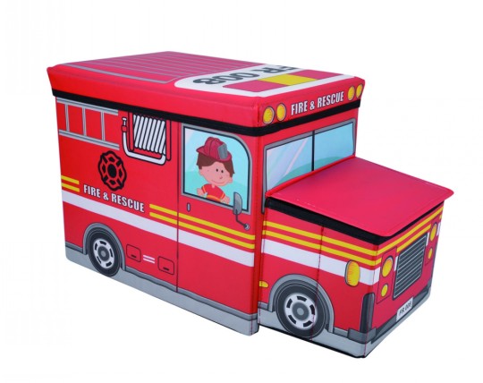 ДЕТСКИЙ ПУФ ПОЖАРНАЯ МАШИНА