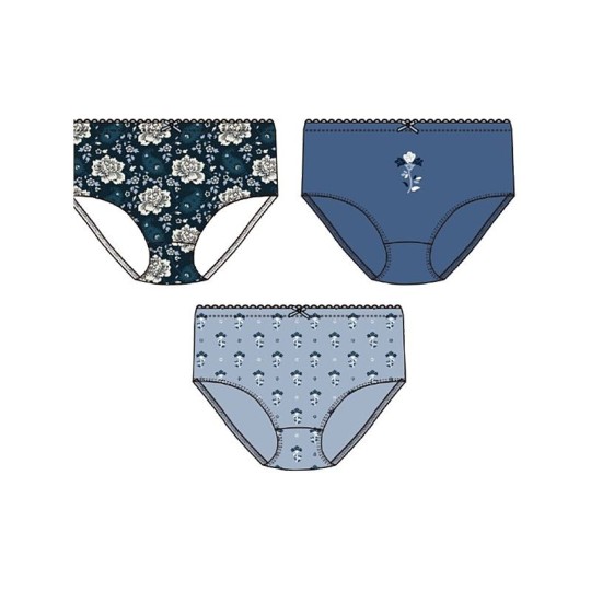  ТРУСЫ МИДИ Ж. AUTHENTIC 1.6.3 3 ШТУКИ