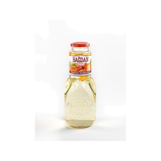 Компот BAGDAN Персик, 1 л ст/бут