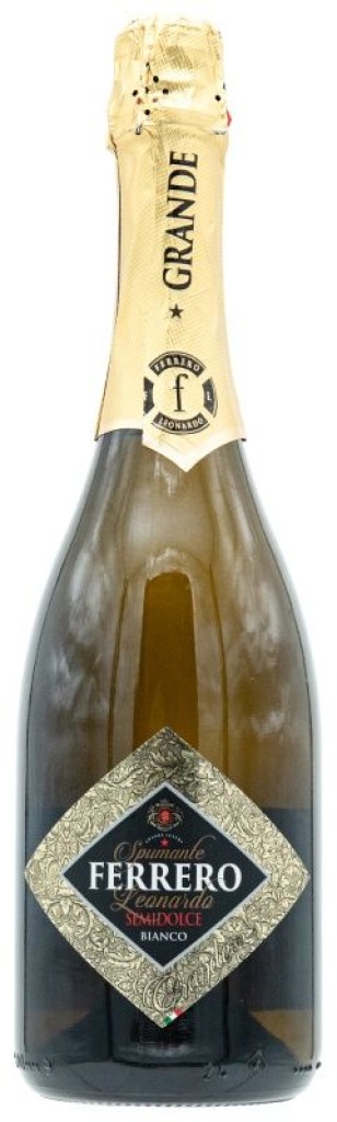 ВИНО ИГРИСТОЕ FERRERO LEONARDO BIANCO БЕЛОЕ ПОЛУСЛАДКОЕ 12,5% 0,75Л
