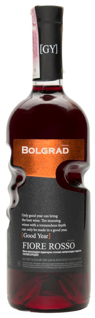 Вино красное Bolgrad Fiore Rosso полусладкое 0,75 л (Украина)