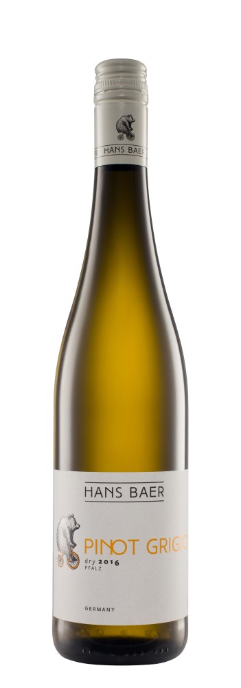 Вино Hans Baer Pinot Grigio белое сухое 12%, 750 мл. (Германия)