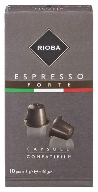  Кофе в капсулах Rioba Espresso forte, 10 капсул*5 гр