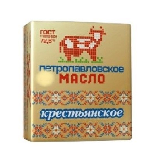 Масло "Петропавловское" Крестьянское 72,5% 200 гр.