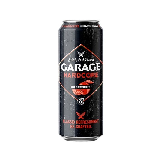 ПИВНОЙ НАПИТОК SETH&RILEY'S GARAGE HARDCORE GRAPEFRUIT 6% 0,45Л Ж/Б