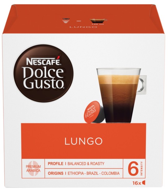 Кофе Nescafe Dolce Gusto лунго капсулы 16 шт