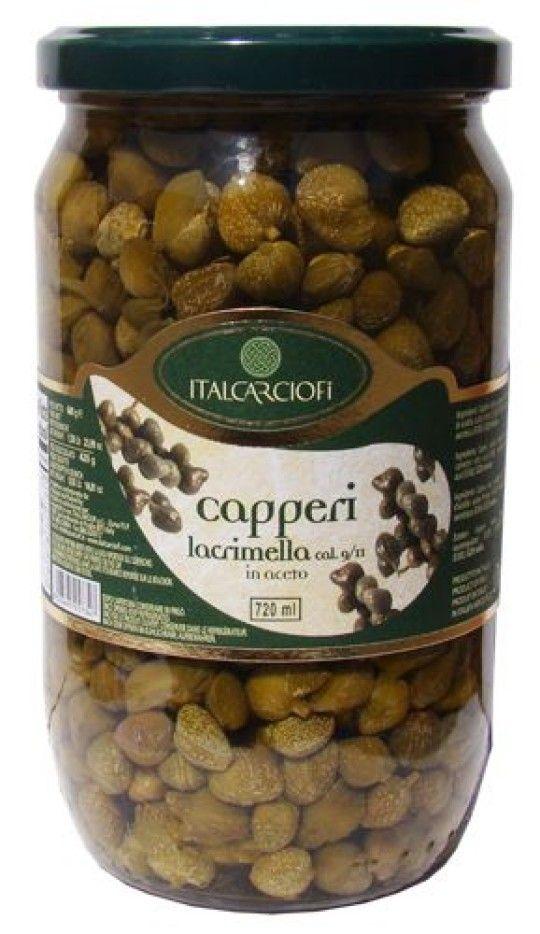 Italcarciofi Каперсы в винном уксусе (13+) стекло - 720 мл.