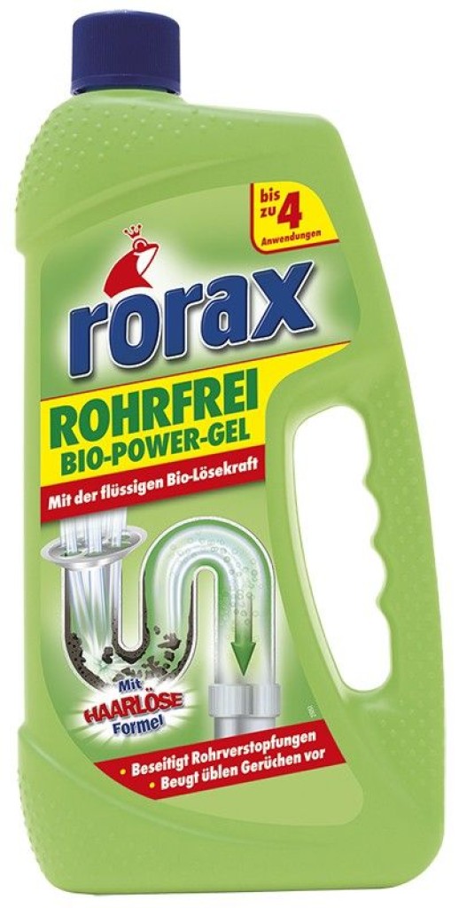 Rorax Чистящее средство для сливных труб Био гель 1000 мл