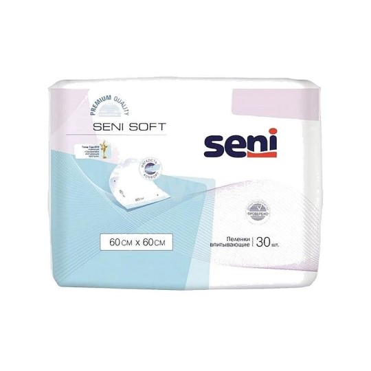 Пеленки впитывающие seni soft 60*60 см 30 шт