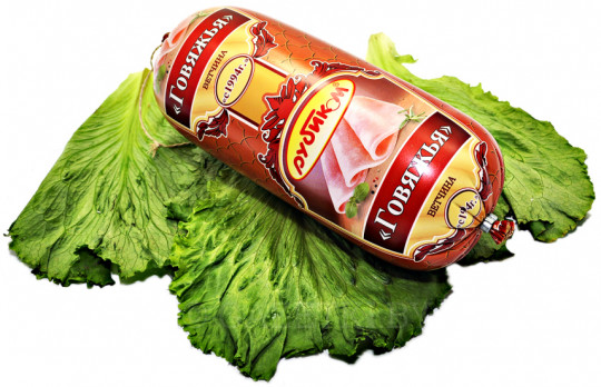 Ветчина говяжья Рубиком 400 г