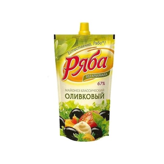 Майонез "Ряба" Оливковый,  67%  410 гр