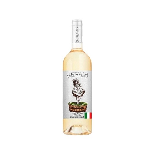 Вино белое Alore Vino полусладкое 10,5% 0,75 л