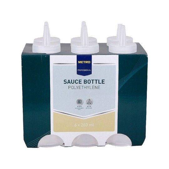 260 МЛ 6ШТ БУТЫЛКА С КРЫШКОЙ