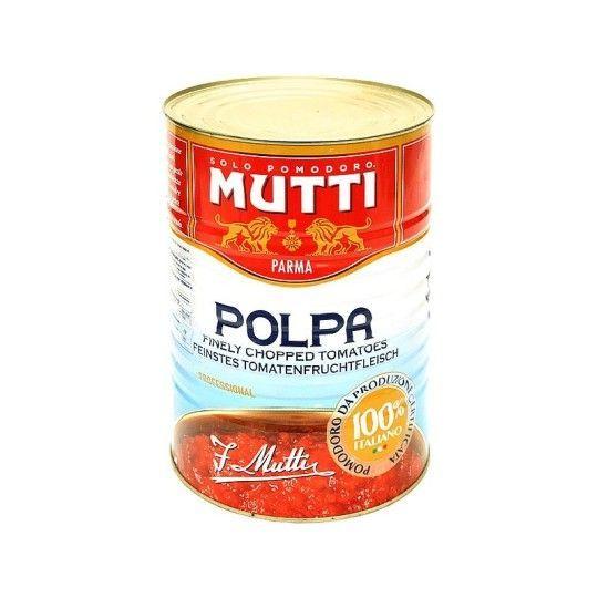 Мякоть очищенных томатов Мутти 4050 гр 