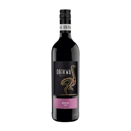 Вино красное Obikwa Merlot сухое 13% 0,75 л