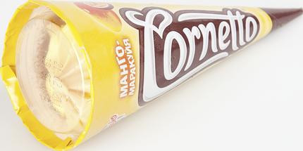 Мороженое CORNETTO рожок Манго-маракуйя, 80г
