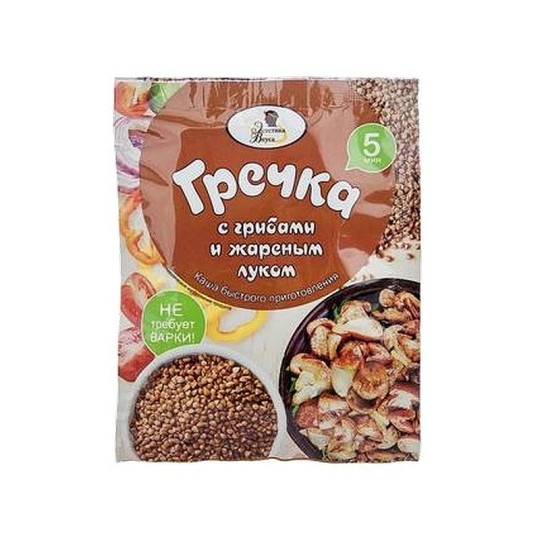 Каша гречневая Эстетика вкуса с грибами и жареным луком без варки 40 г