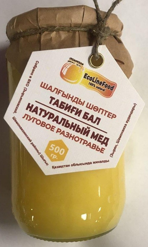 Мед EcoLineFood луговое разнотравье 500 г