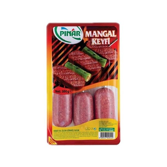 PINAR КОЛБАСА СЫРАЯ ИЗ ИНДЕЙКИ ДЛЯ БАРБЕКЮ 300 ГР