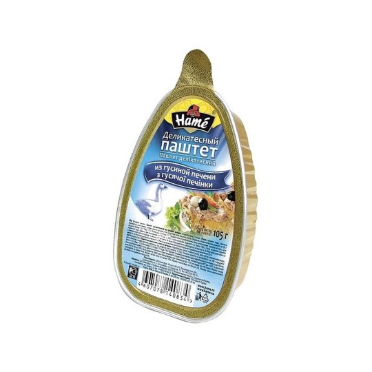 Паштет HAME деликатесный из гусиной печени, 105г