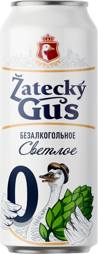 Пиво Zatecky Gus Б/Алкагол. Классическое 0,5 % 0,43 Л Ж/Бан.