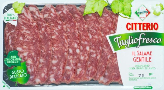 Колбаса салями Citterio джентиль типо фелино нарезка 70 г