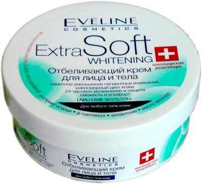 Крем для лица и тела Eveline Extra Soft отбеливающий 200 мл
