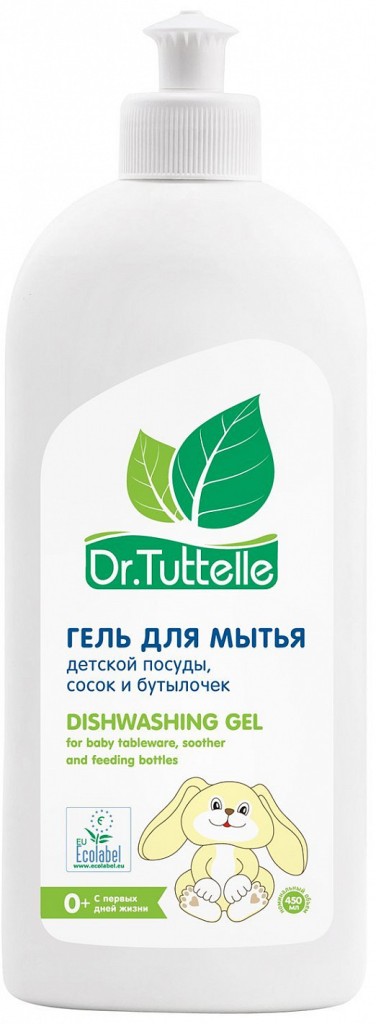 Гель DR.TUTTELLE для мытья детской посуды/сосок/бутылочек 450 мл