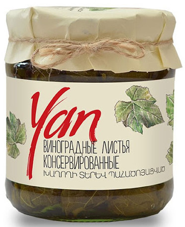 Листья виноградные Yan консервированные 440 г